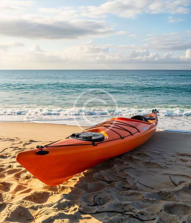 Single-seater ocean kayak