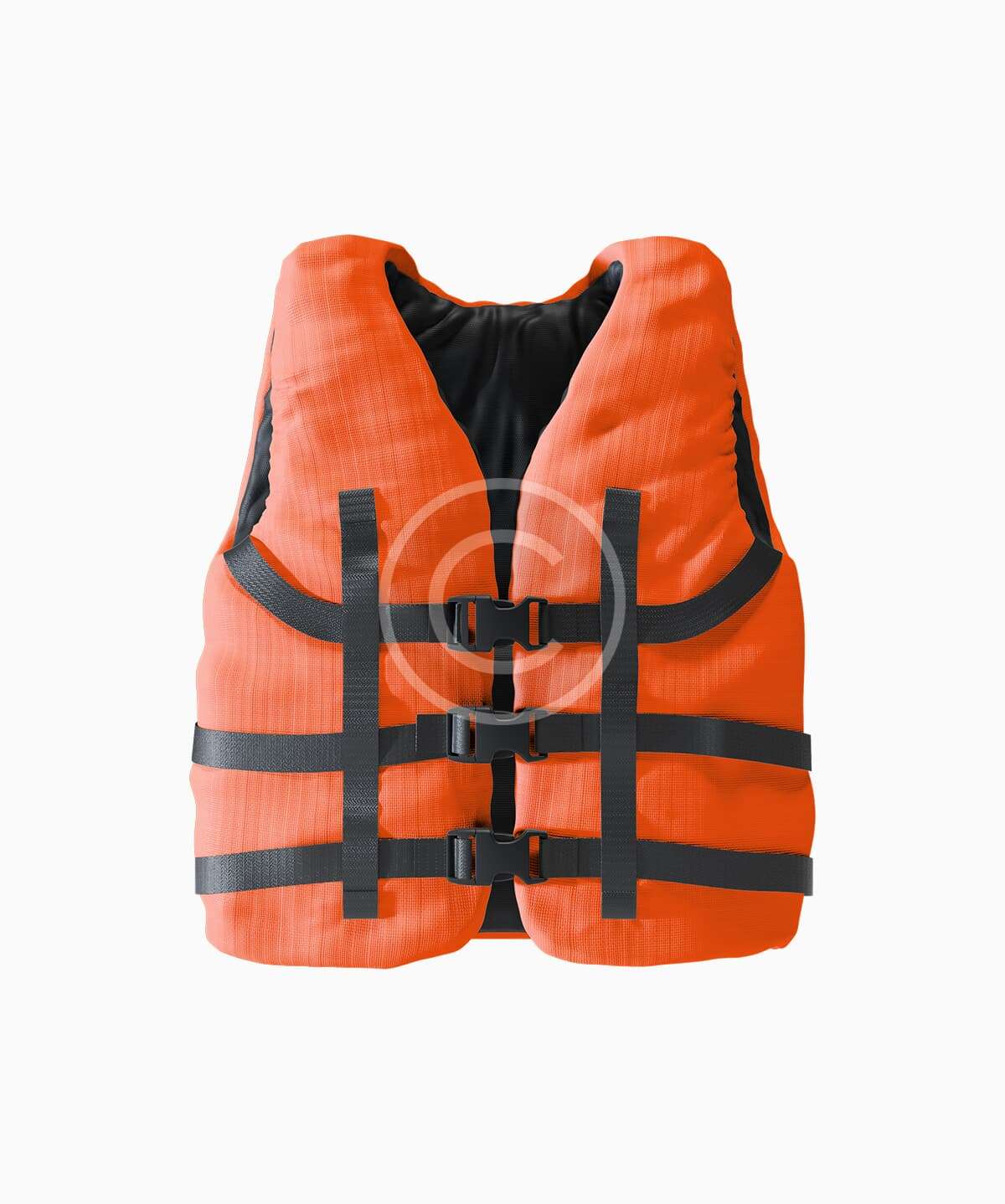 High-visibility safety life jacket